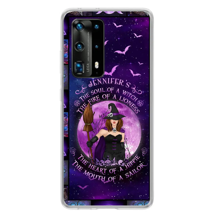 Custom Personalized Witch Purple Phone Case - Halloween Gift Idea - The Soul Of A Witch The Fire Of A Lioness - Case for Xiaomi/ Oppo/ Huawei