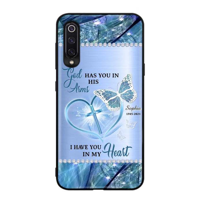 Custom Personalized Memorial Phone Case - Memorial Gift Idea For Family Member - God Has You In His Arms I Have You in My Heart - Case For Xiaomi/ Oppo/ Huawei