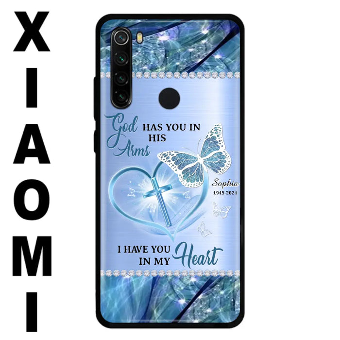 Custom Personalized Memorial Phone Case - Memorial Gift Idea For Family Member - God Has You In His Arms I Have You in My Heart - Case For Xiaomi/ Oppo/ Huawei