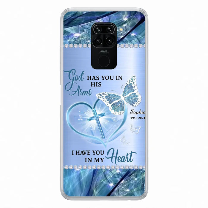 Custom Personalized Memorial Phone Case - Memorial Gift Idea For Family Member - God Has You In His Arms I Have You in My Heart - Case For Xiaomi/ Oppo/ Huawei