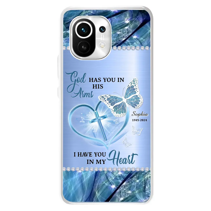 Custom Personalized Memorial Phone Case - Memorial Gift Idea For Family Member - God Has You In His Arms I Have You in My Heart - Case For Xiaomi/ Oppo/ Huawei