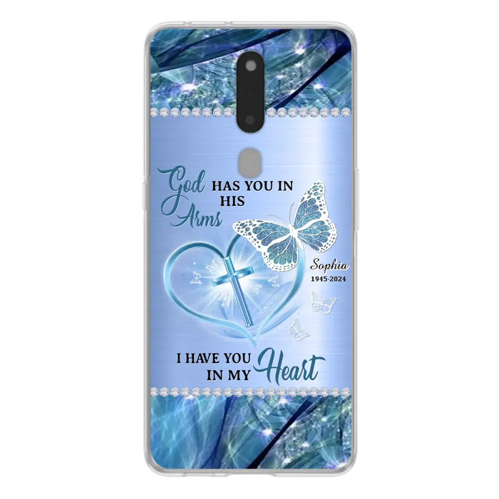 Custom Personalized Memorial Phone Case - Memorial Gift Idea For Family Member - God Has You In His Arms I Have You in My Heart - Case For Xiaomi/ Oppo/ Huawei