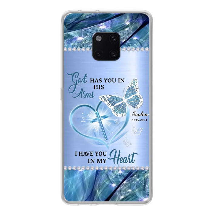 Custom Personalized Memorial Phone Case - Memorial Gift Idea For Family Member - God Has You In His Arms I Have You in My Heart - Case For Xiaomi/ Oppo/ Huawei