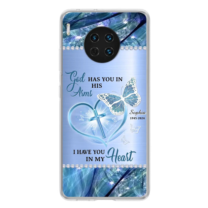 Custom Personalized Memorial Phone Case - Memorial Gift Idea For Family Member - God Has You In His Arms I Have You in My Heart - Case For Xiaomi/ Oppo/ Huawei