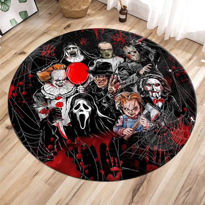 Horror Round Rug - Gift Idea For Halloween