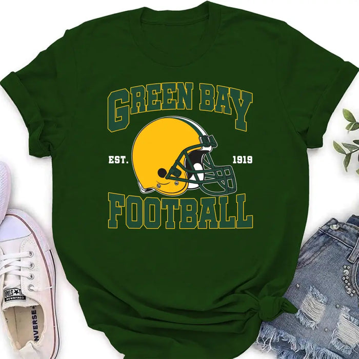 Custom Personalized Green Bay Football T-shirt - Gift Idea For Sports Lover