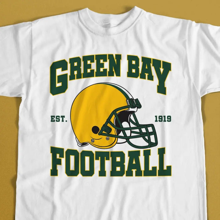 Custom Personalized Green Bay Football T-shirt - Gift Idea For Sports Lover