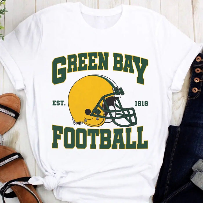 Custom Personalized Green Bay Football T-shirt - Gift Idea For Sports Lover