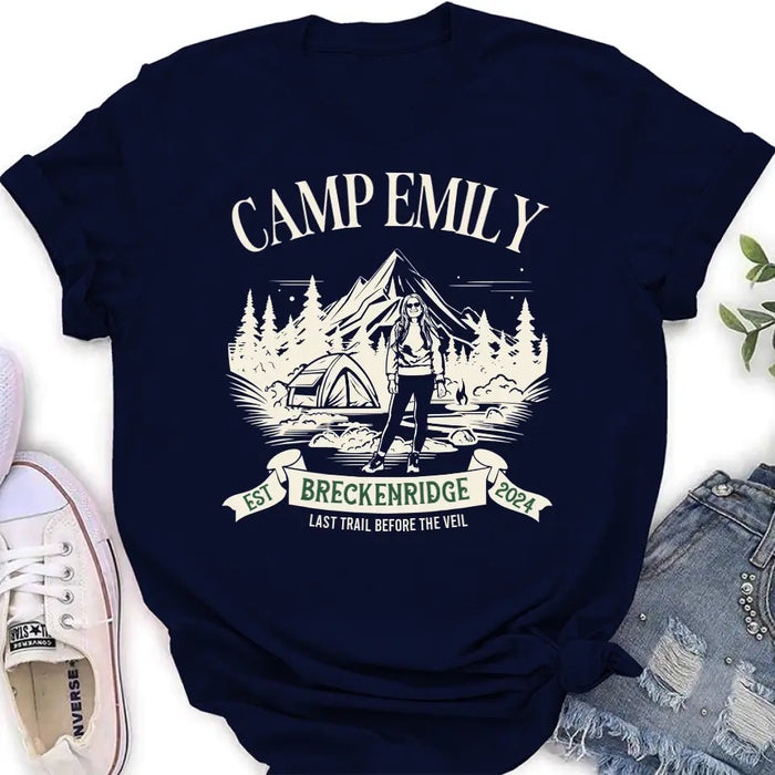 Custom Personalized Camping Vintage T-shirt - Upload Photo - Gift Idea For Camping Lover