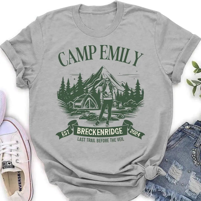 Custom Personalized Camping Vintage T-shirt - Upload Photo - Gift Idea For Camping Lover