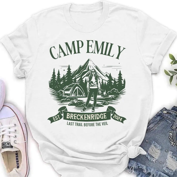 Custom Personalized Camping Vintage T-shirt - Upload Photo - Gift Idea For Camping Lover