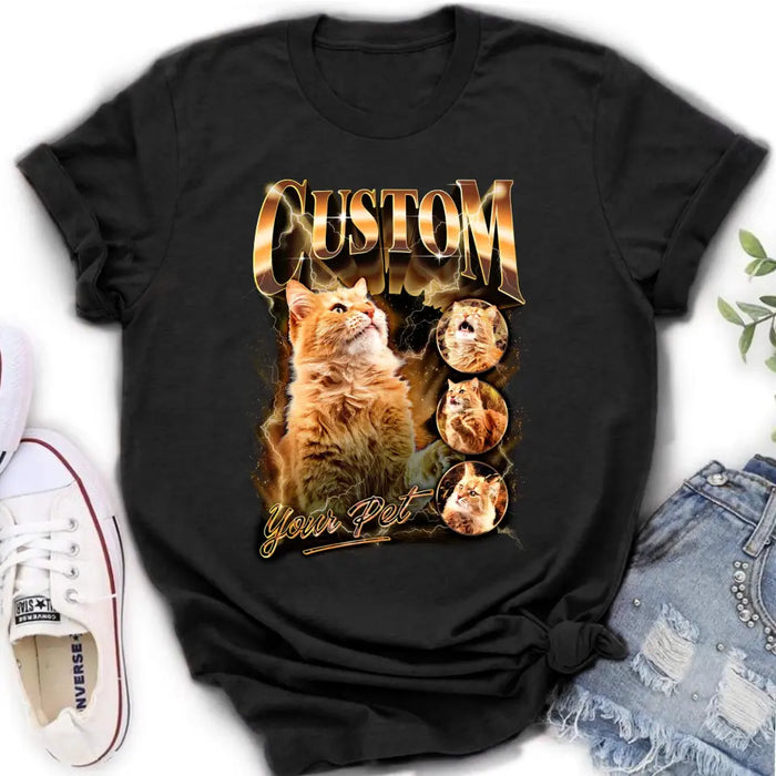 Personalized Cat Custom Image T-shirt - Gift Idea For Cat Lover - Upload Photo