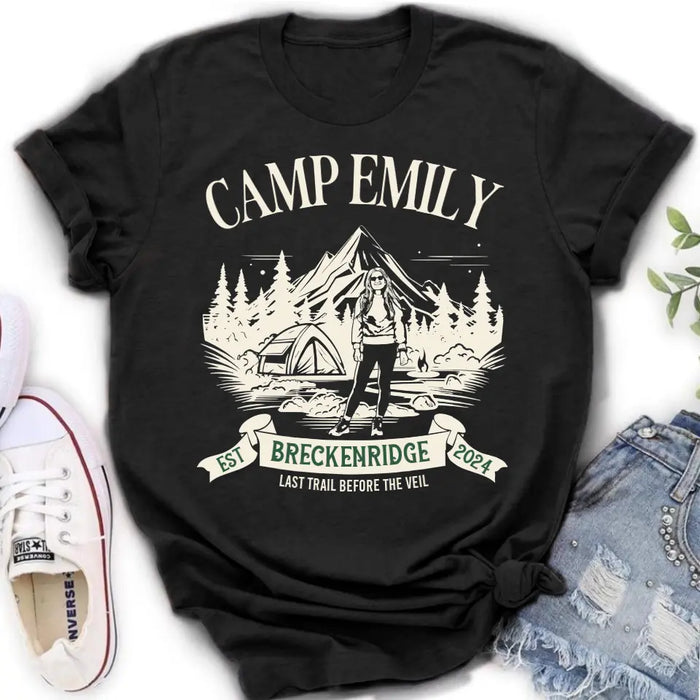 Custom Personalized Camping Vintage T-shirt - Upload Photo - Gift Idea For Camping Lover