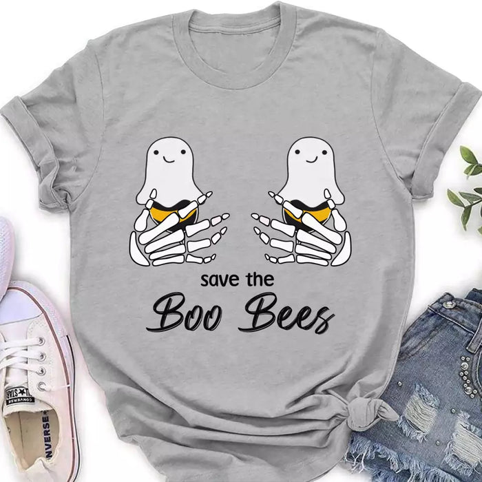 Custom Personalized Funny Save The Boo Bees T-shirt/ Long Sleeve/ Sweatshirt/ Hoodie - Gift Idea For Friend/ Sister/ Mother