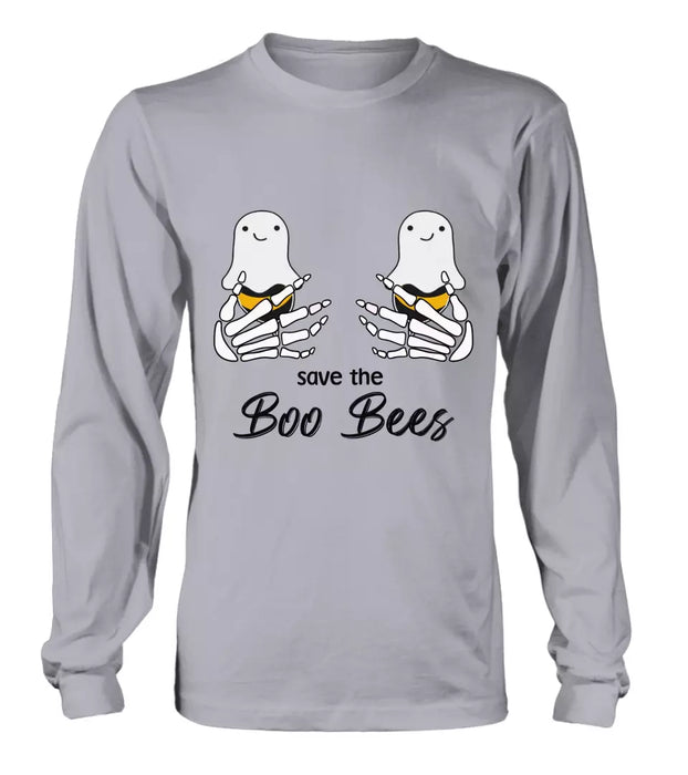 Custom Personalized Funny Save The Boo Bees T-shirt/ Long Sleeve/ Sweatshirt/ Hoodie - Gift Idea For Friend/ Sister/ Mother