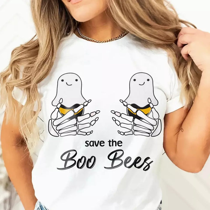 Custom Personalized Funny Save The Boo Bees T-shirt/ Long Sleeve/ Sweatshirt/ Hoodie - Gift Idea For Friend/ Sister/ Mother