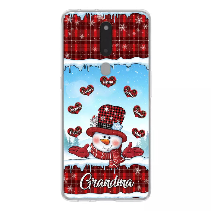 Custom Personalized Grandma Children Phone Case - Christmas Gift For Grandma/ Mom - Upto 7 Kids - Case For Xiaomi/ Oppo/ Huawei