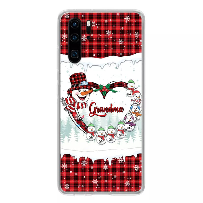 Custom Personalized Christmas Grandma Children Phone Case - Gift For Grandma/ Mom - Upto 8 Kids - Case For Xiaomi/ Oppo/ Huawei