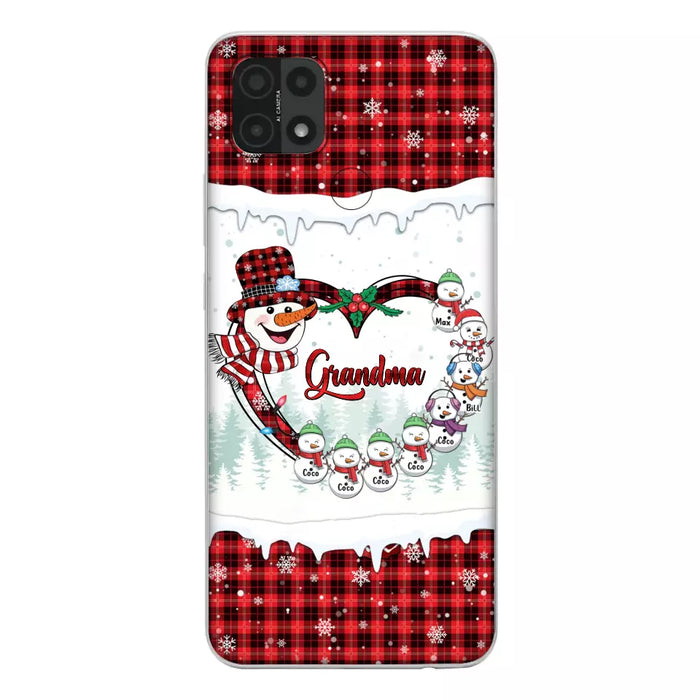 Custom Personalized Christmas Grandma Children Phone Case - Gift For Grandma/ Mom - Upto 8 Kids - Case For Xiaomi/ Oppo/ Huawei