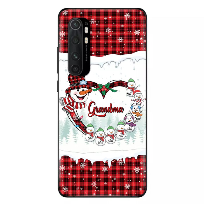 Custom Personalized Christmas Grandma Children Phone Case - Gift For Grandma/ Mom - Upto 8 Kids - Case For Xiaomi/ Oppo/ Huawei