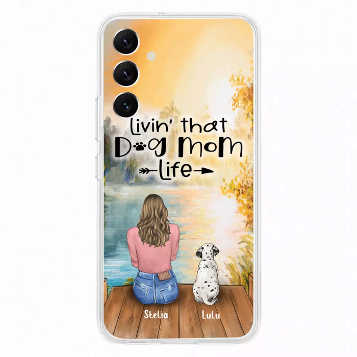 Custom Personalized Dog Mom Phone Case - Gift for Dog Lovers - iPhone & Samsung Case with upto 4 Dogs