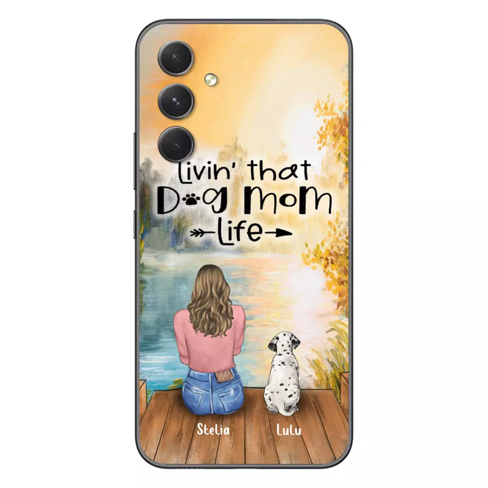 Custom Personalized Dog Mom Phone Case - Gift for Dog Lovers - iPhone & Samsung Case with upto 4 Dogs