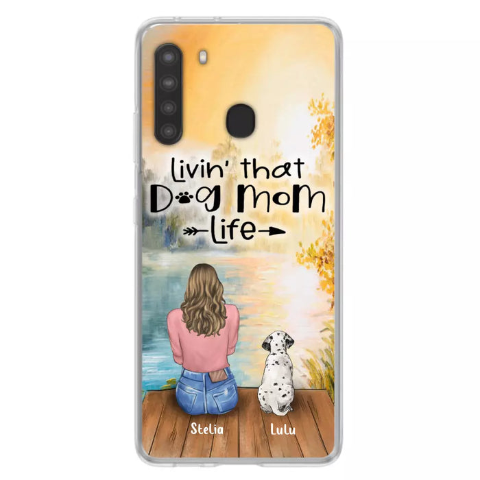 Custom Personalized Dog Mom Phone Case - Gift for Dog Lovers - iPhone & Samsung Case with upto 4 Dogs