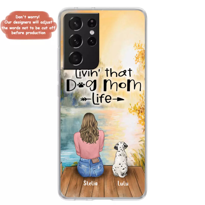 Custom Personalized Dog Mom Phone Case - Gift for Dog Lovers - iPhone & Samsung Case with upto 4 Dogs