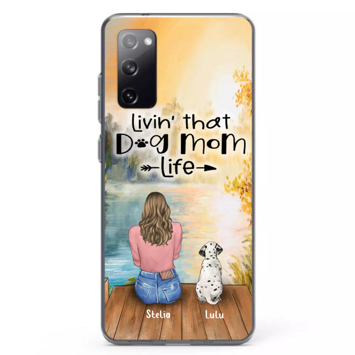 Custom Personalized Dog Mom Phone Case - Gift for Dog Lovers - iPhone & Samsung Case with upto 4 Dogs