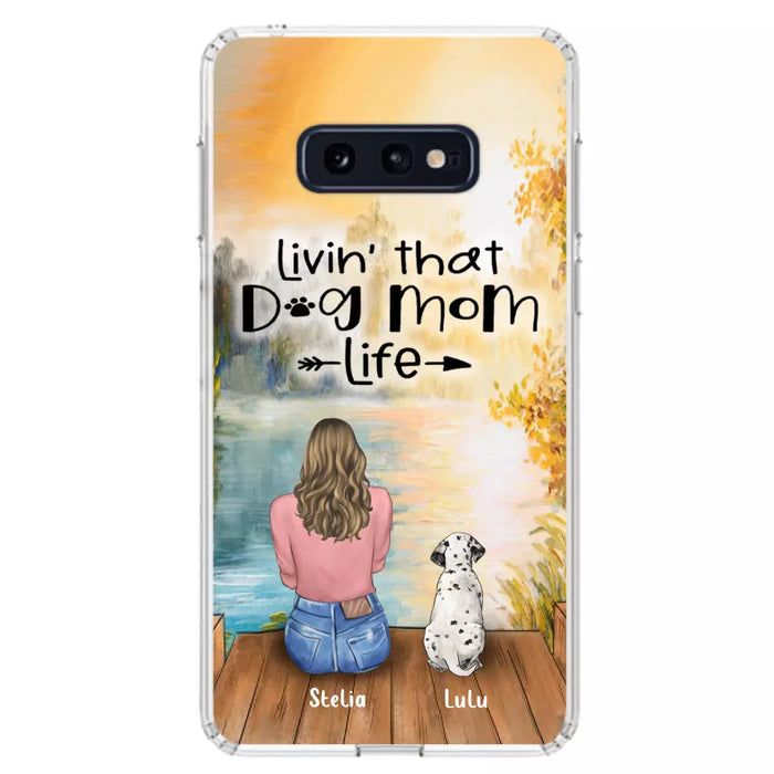 Custom Personalized Dog Mom Phone Case - Gift for Dog Lovers - iPhone & Samsung Case with upto 4 Dogs