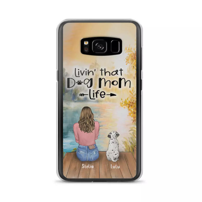 Custom Personalized Dog Mom Phone Case - Gift for Dog Lovers - iPhone & Samsung Case with upto 4 Dogs