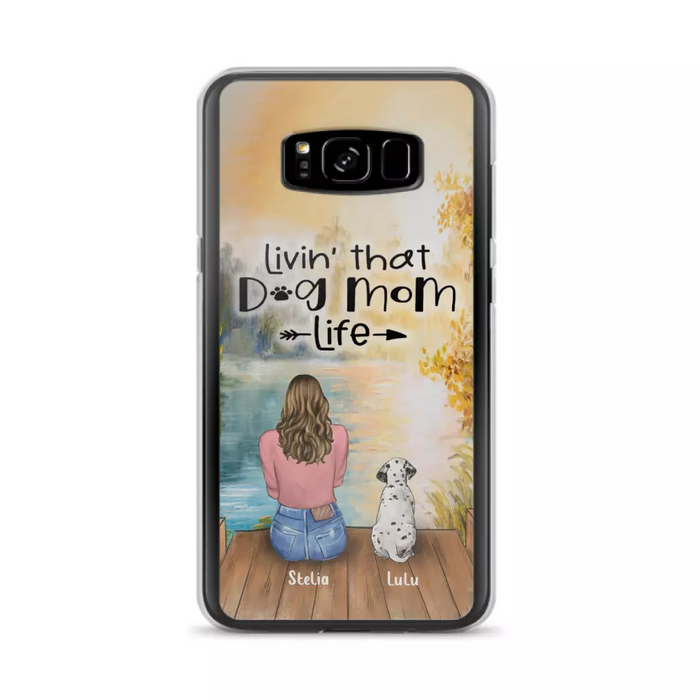 Custom Personalized Dog Mom Phone Case - Gift for Dog Lovers - iPhone & Samsung Case with upto 4 Dogs