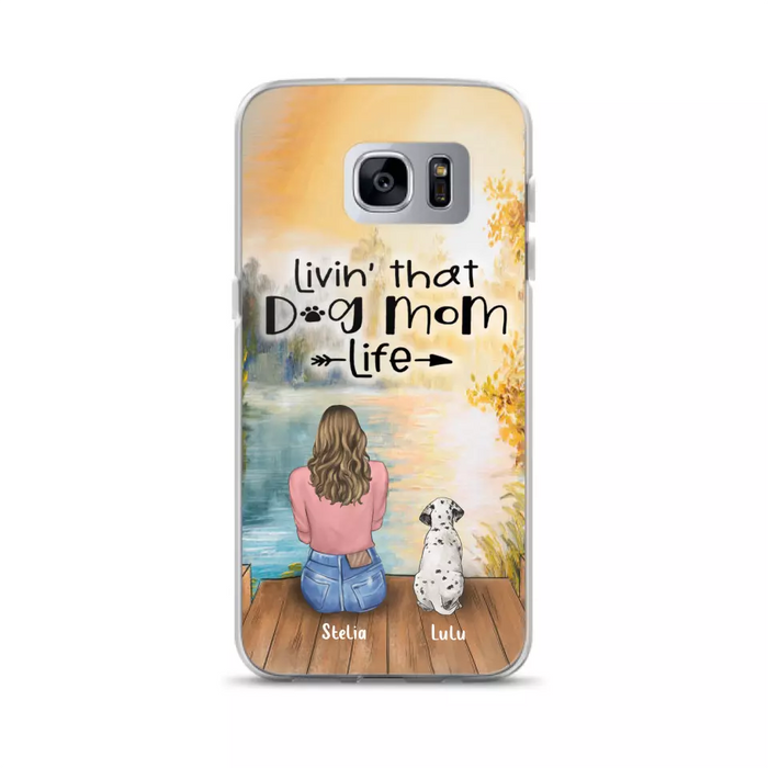 Custom Personalized Dog Mom Phone Case - Gift for Dog Lovers - iPhone & Samsung Case with upto 4 Dogs