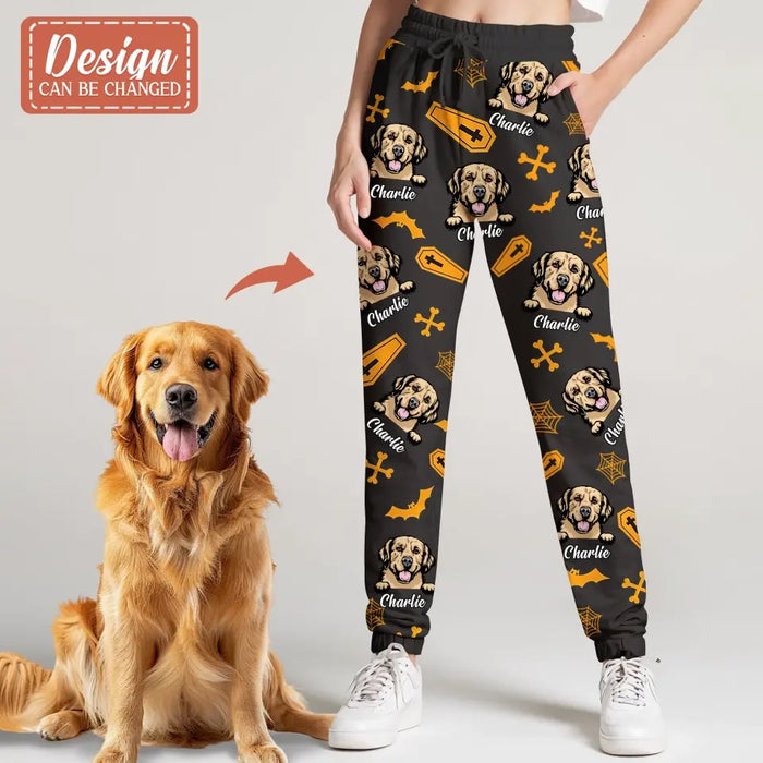 Custom Personalized Halloween AOP Unisex Sweatpants - Gift Idea For Halloween/ Dog Owner