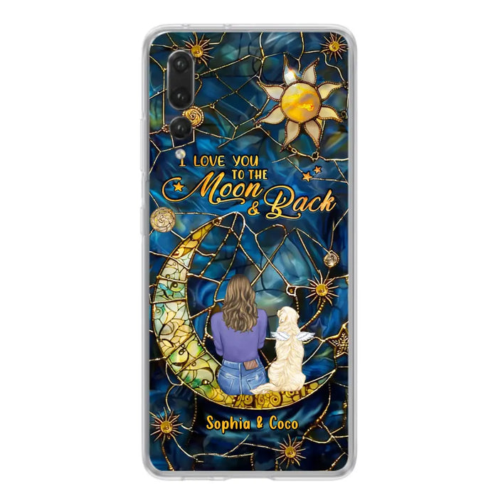 Custom Personalized Memorial Pet Phone Case - Memorial Gift Idea For Pet Lover - Case For Xiaomi/ Oppo/ Huawei - I Love You To The Moon & Back