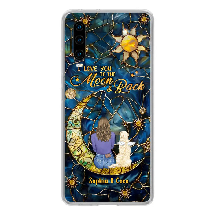 Custom Personalized Memorial Pet Phone Case - Memorial Gift Idea For Pet Lover - Case For Xiaomi/ Oppo/ Huawei - I Love You To The Moon & Back