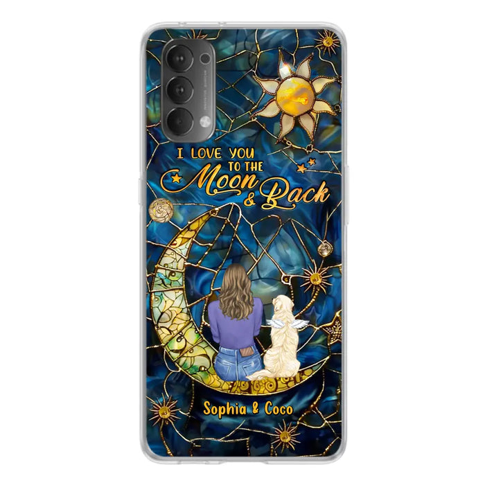 Custom Personalized Memorial Pet Phone Case - Memorial Gift Idea For Pet Lover - Case For Xiaomi/ Oppo/ Huawei - I Love You To The Moon & Back