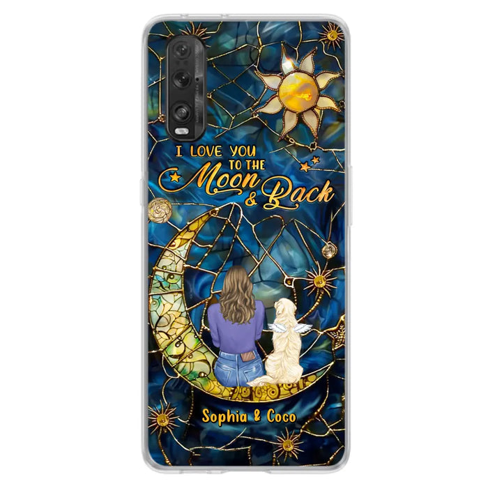 Custom Personalized Memorial Pet Phone Case - Memorial Gift Idea For Pet Lover - Case For Xiaomi/ Oppo/ Huawei - I Love You To The Moon & Back