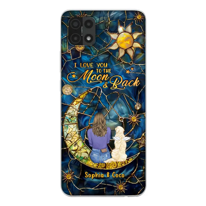 Custom Personalized Memorial Pet Phone Case - Memorial Gift Idea For Pet Lover - Case For Xiaomi/ Oppo/ Huawei - I Love You To The Moon & Back