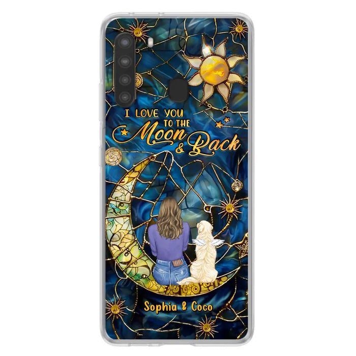 Custom Personalized Memorial Pet Phone Case - Memorial Gift Idea For Pet Lover - Case For iPhone/ Samsung - I Love You To The Moon & Back