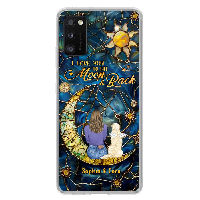 Custom Personalized Memorial Pet Phone Case - Memorial Gift Idea For Pet Lover - Case For iPhone/ Samsung - I Love You To The Moon & Back