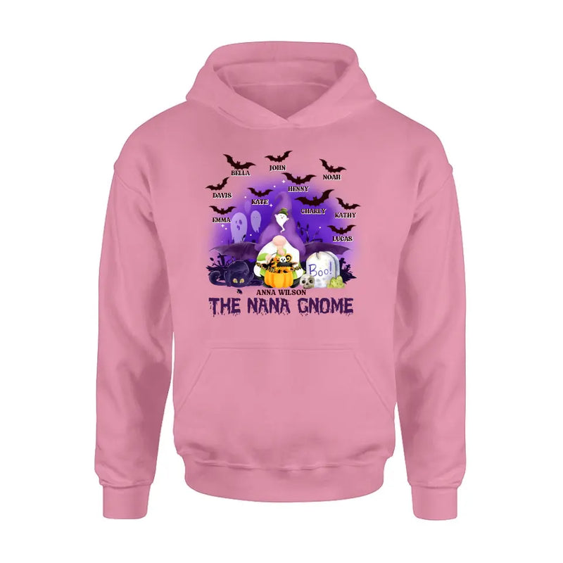 Personalized Nana Gnome T-shirt/Long Sleeve/Sweatshirt/Hoodie - Holliday Gift Idea For Grandma/Mother - Up to 10 Kids