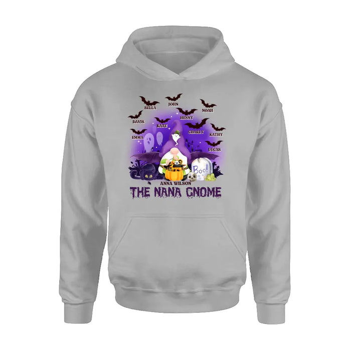 Custom Personalized Nana Gnome T-shirt/ Long Sleeve/ Sweatshirt/ Hoodie - Holliday Gift Idea For Grandma/ Mother - Upto 10 Kids