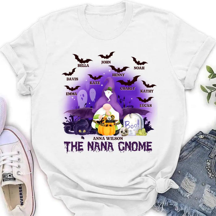 Custom Personalized Nana Gnome T-shirt/ Long Sleeve/ Sweatshirt/ Hoodie - Holliday Gift Idea For Grandma/ Mother - Upto 10 Kids