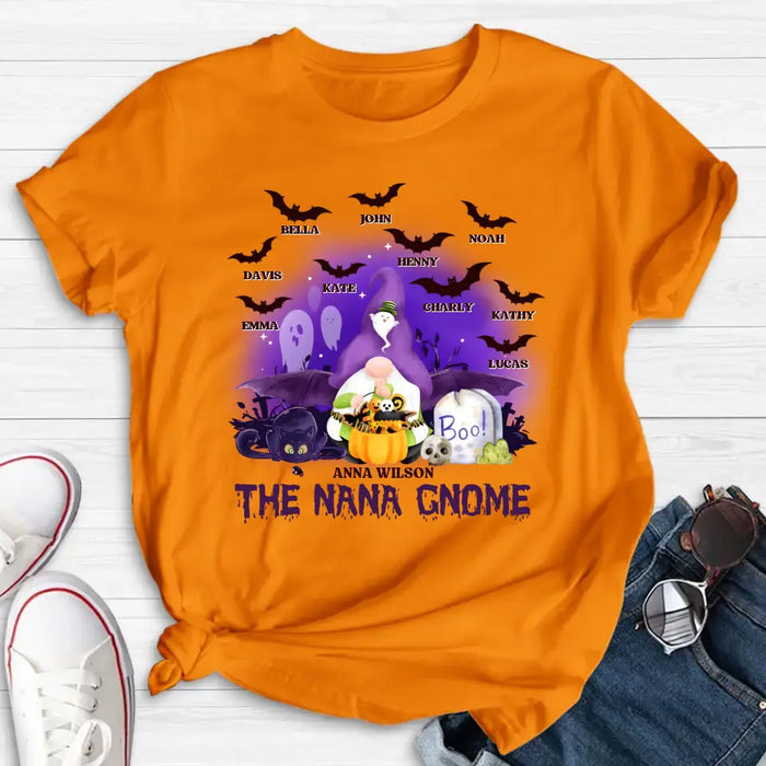 Custom Personalized Nana Gnome T-shirt/ Long Sleeve/ Sweatshirt/ Hoodie - Holliday Gift Idea For Grandma/ Mother - Upto 10 Kids