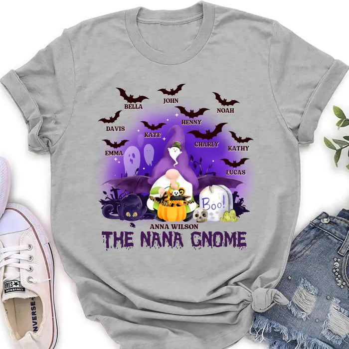 Custom Personalized Nana Gnome T-shirt/ Long Sleeve/ Sweatshirt/ Hoodie - Holliday Gift Idea For Grandma/ Mother - Upto 10 Kids