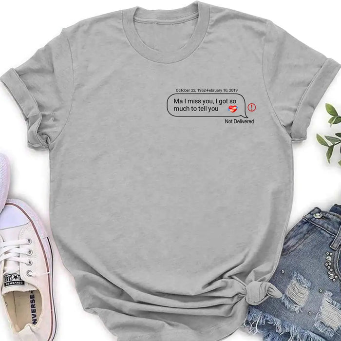 Custom Personalized Memorial Chat Box Shirt/ Hoodie - Memorial Gift Idea