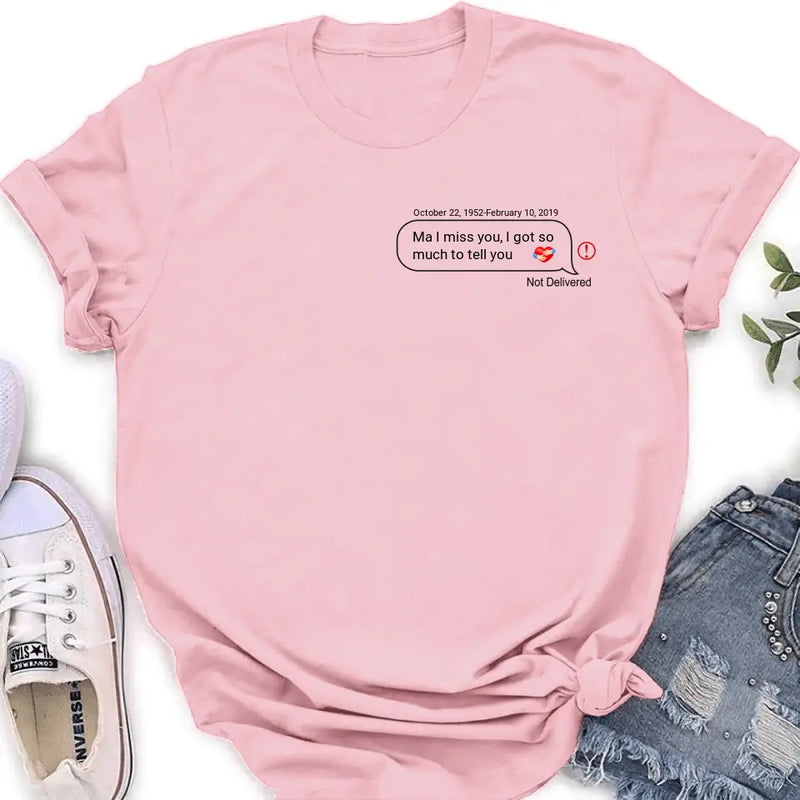 Personalized Memorial Chat Box Shirt/Hoodie - Memorial Gift Idea