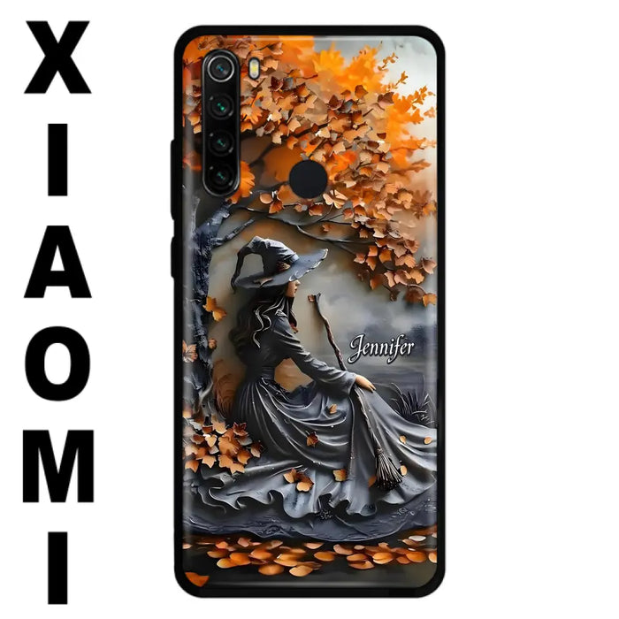 Custom Personalized Witch Broom Phone Case - Halloween/ Birthday Gift Idea For Yourself, Women, Witch Lovers - Case For Xiaomi/ Oppo/ Huawei