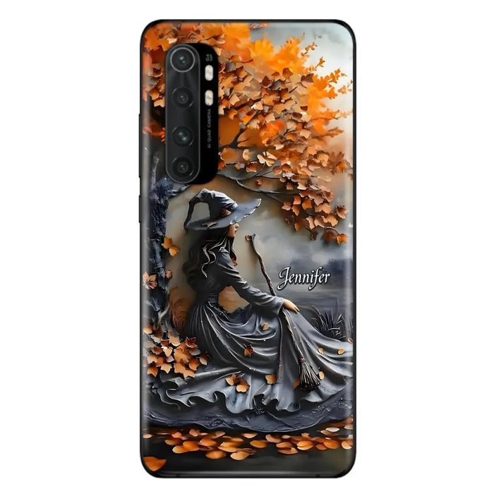 Custom Personalized Witch Broom Phone Case - Halloween/ Birthday Gift Idea For Yourself, Women, Witch Lovers - Case For Xiaomi/ Oppo/ Huawei